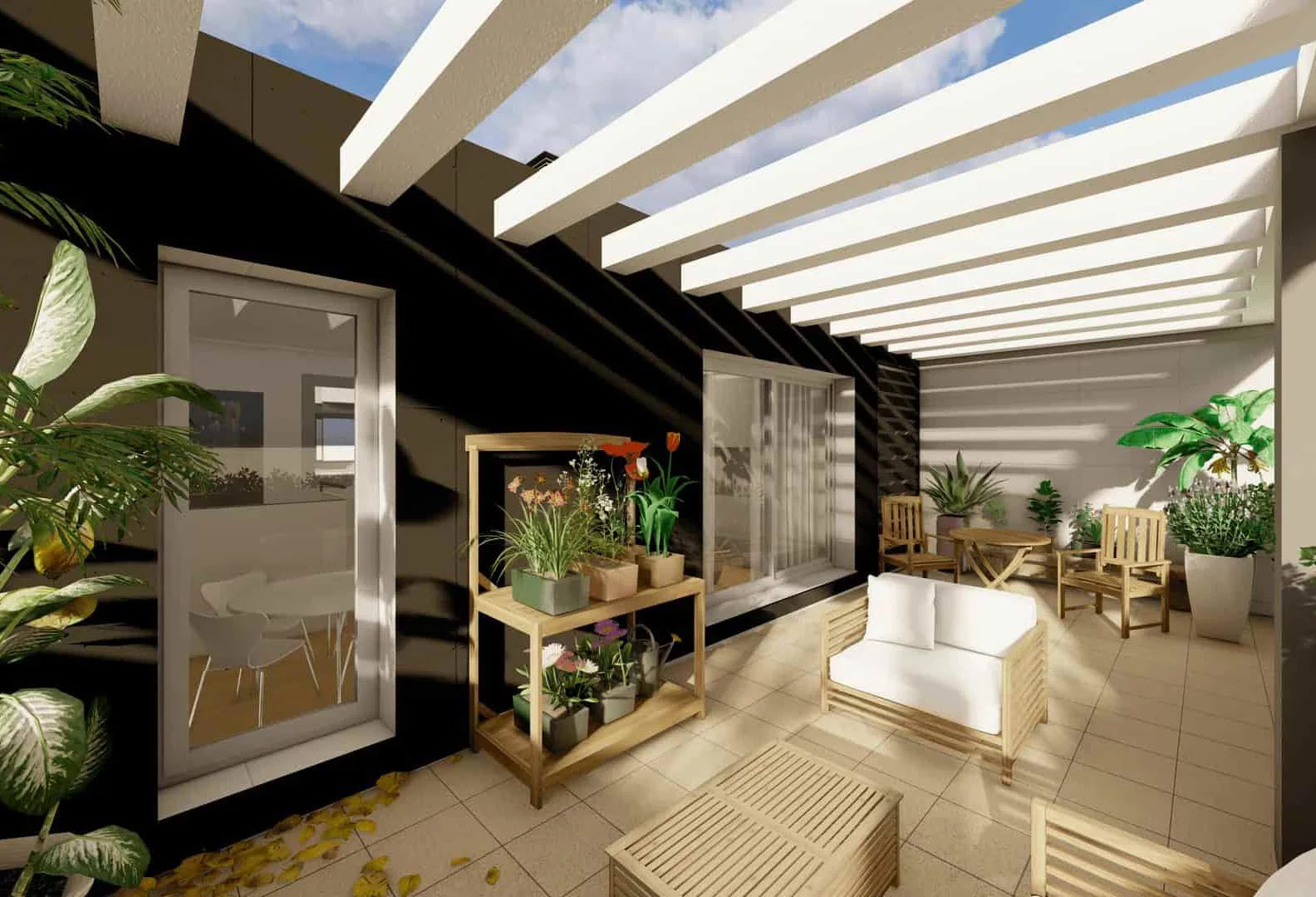 Edificio Córcega, Valdemoro. Terraza